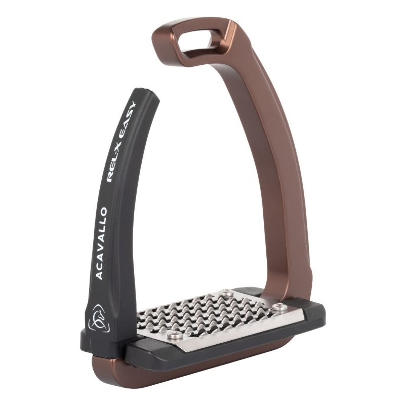 Acavallo Staffe Rel-X Easy con braccetto sagomato - Marrone