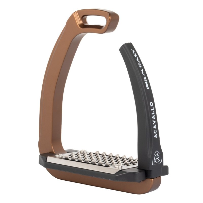 Acavallo Staffe Rel-X Easy con braccetto sagomato - Bronze