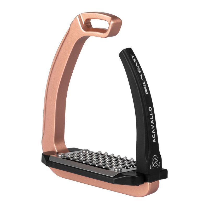 Acavallo Staffe Rel-X Easy con braccetto sagomato - Oro rosa