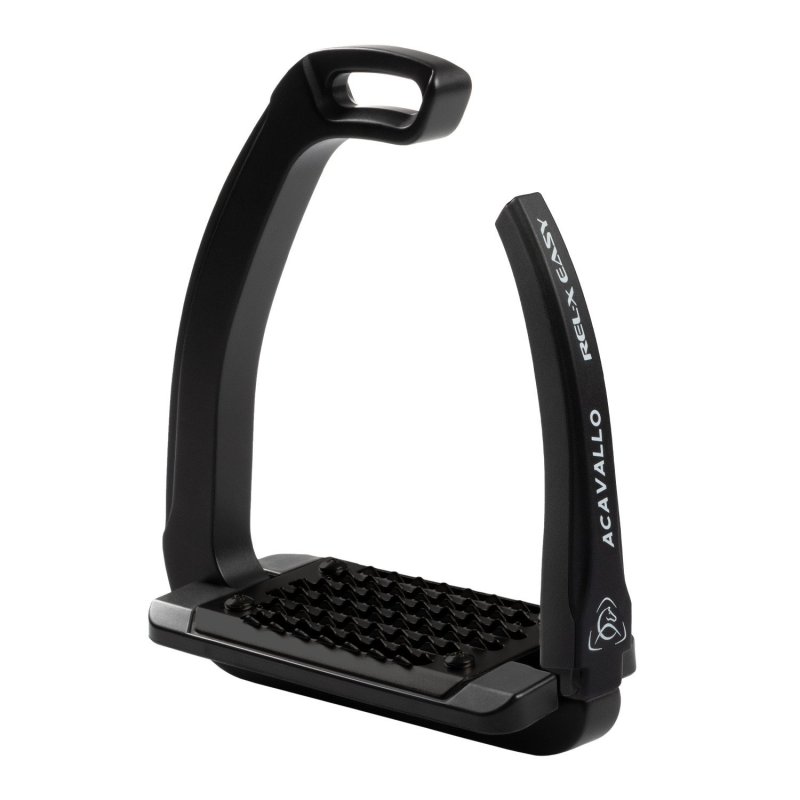 Acavallo Staffe Rel-X Easy con braccetto sagomato - Total Black
