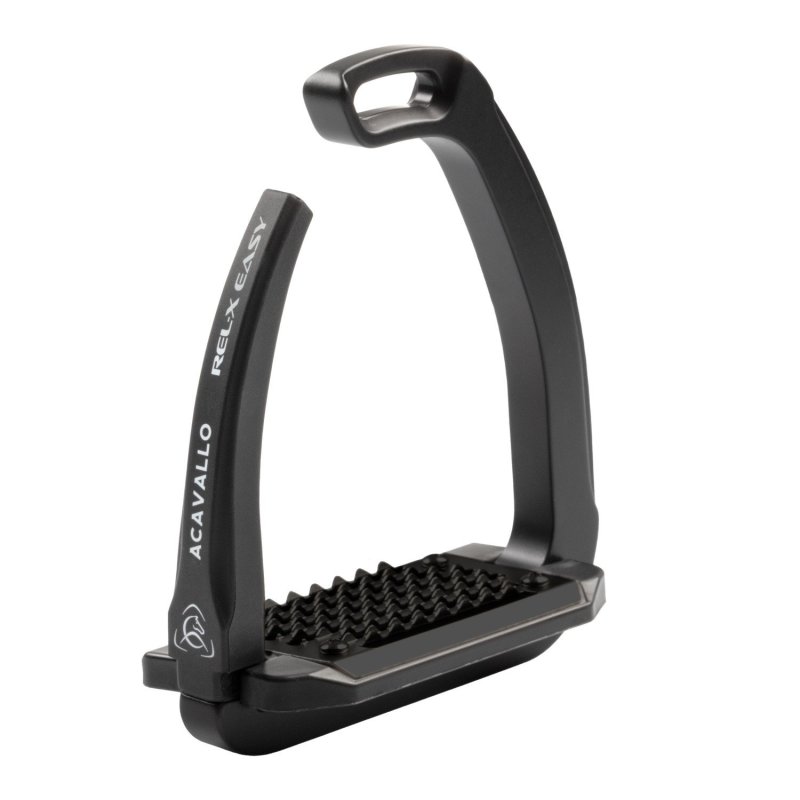 Acavallo Staffe Rel-X Easy con braccetto sagomato - Total Black