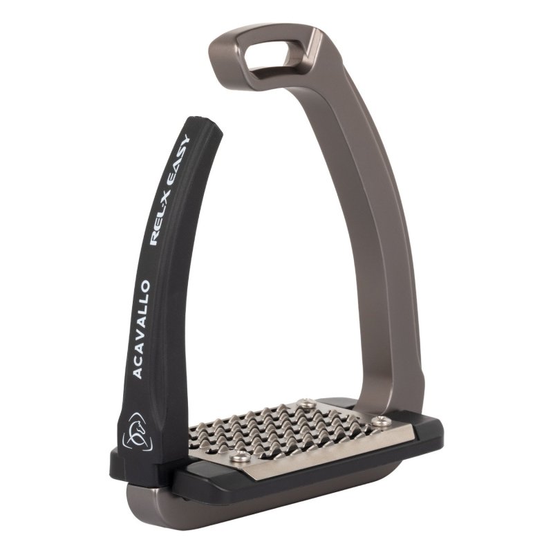 Acavallo Staffe Rel-X Easy con braccetto sagomato - Antracite