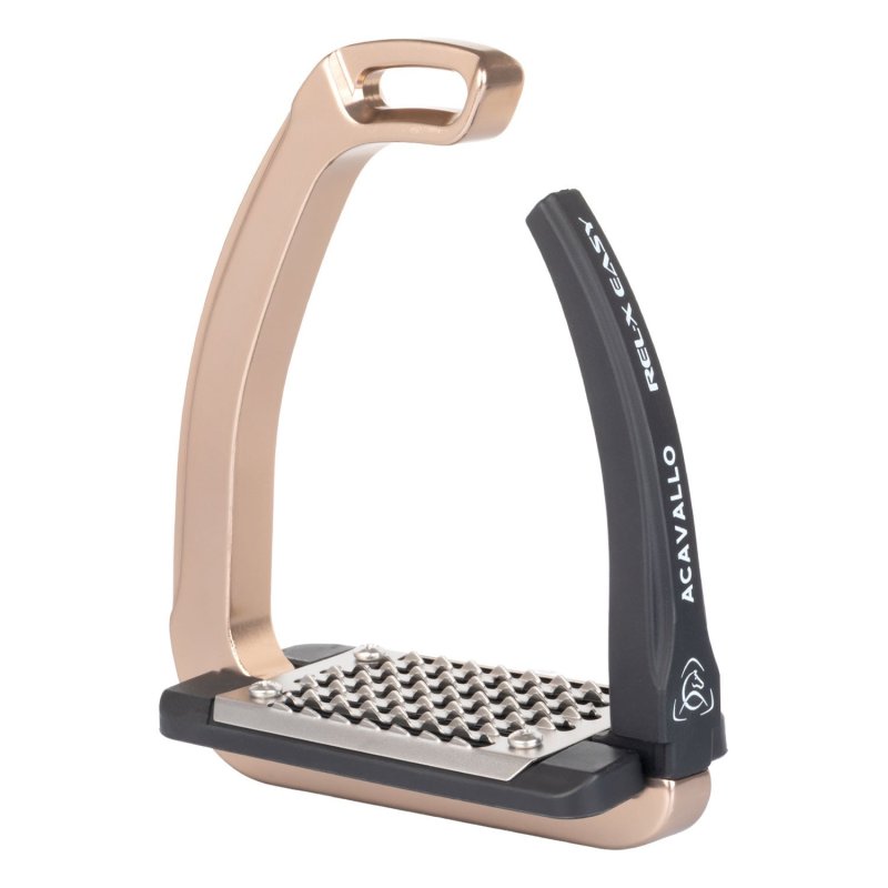 Acavallo Staffe Rel-X Easy con braccetto sagomato - Titanium Rose