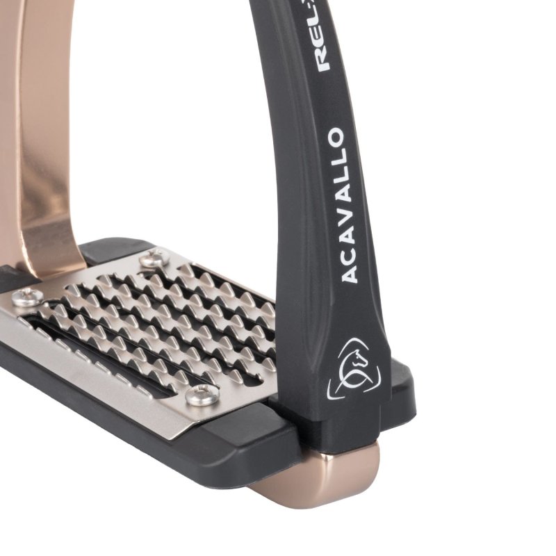 Acavallo Staffe Rel-X Easy con braccetto sagomato - Titanium Rose