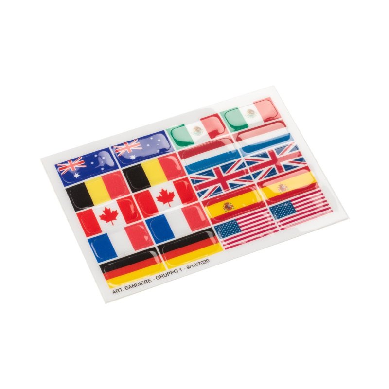 Acavallo Set adesivi bandiere per staffe Opera - Flag Group 1