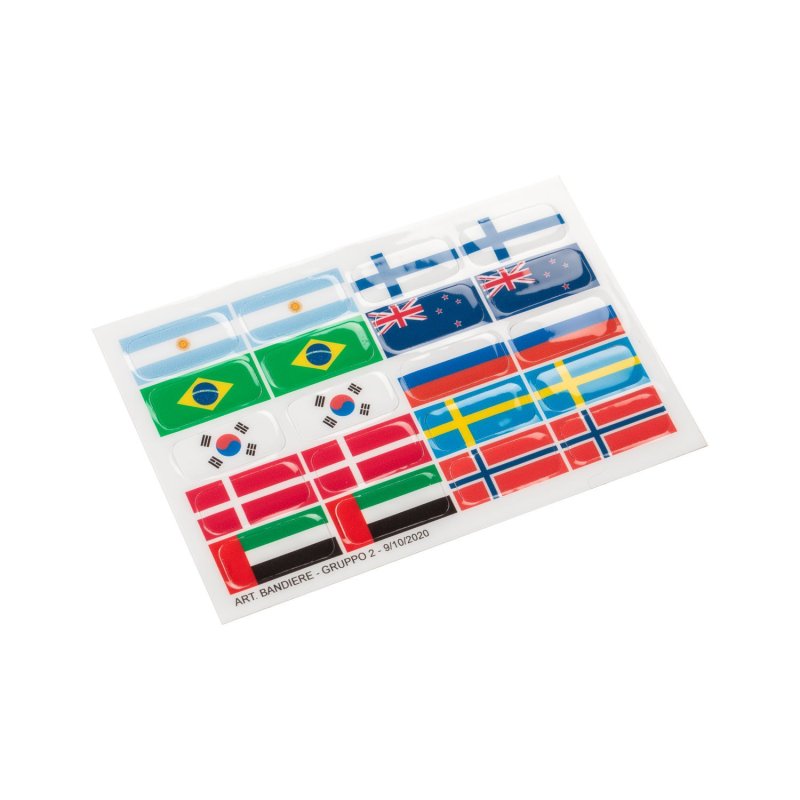 Acavallo Set adesivi bandiere per staffe Opera - Flag Group 2
