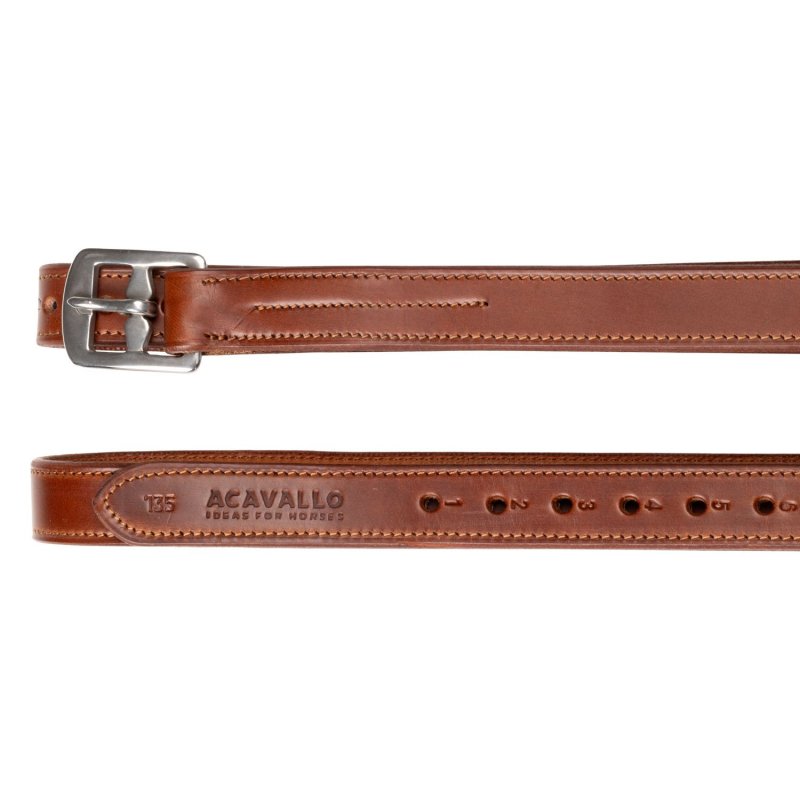 Acavallo Staffili pelle vitello rinforzo interno - Cognac