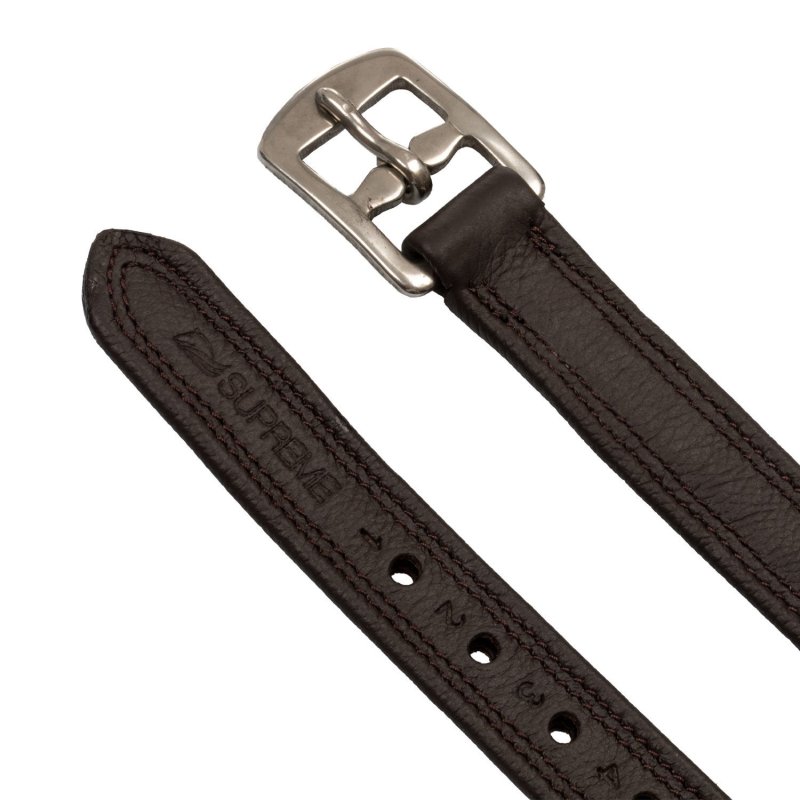 Supreme Staffili in cuoio doppiato con rinforzo nylon - Testa di moro