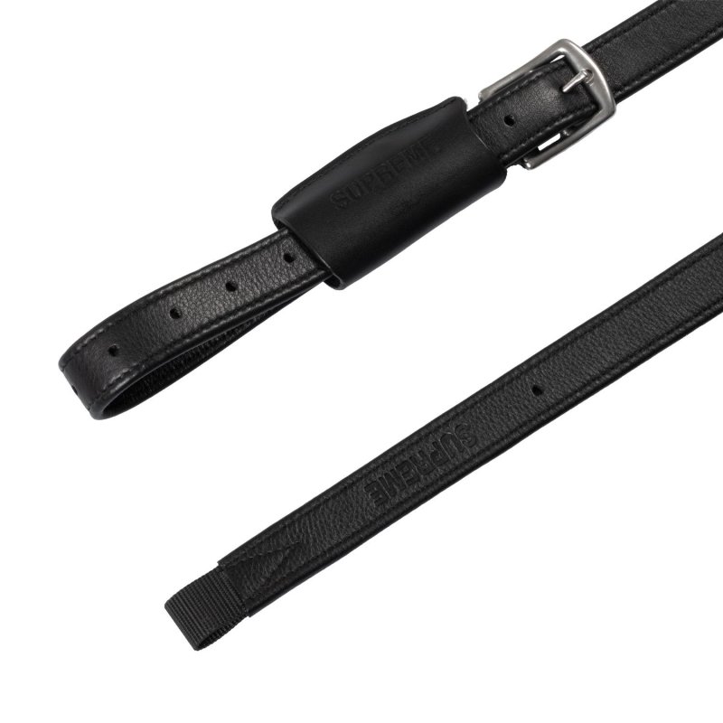 Supreme Monostaffili in cuoio Nero