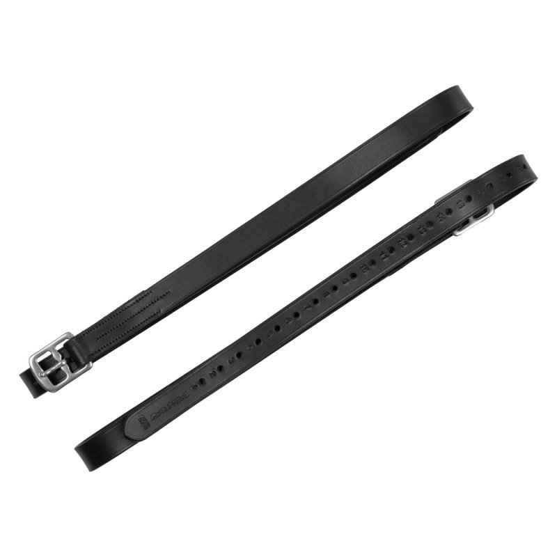 Supreme Staffili in cuoio con fibbie inox - Nero