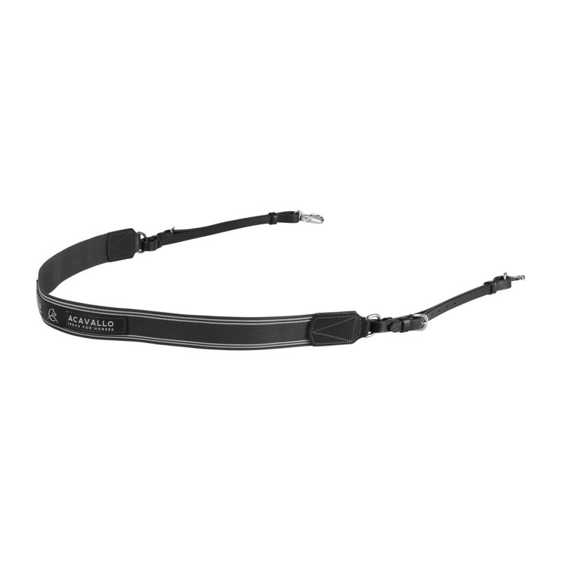 Acavallo Pettorale singolo fascia elastica - Nero
