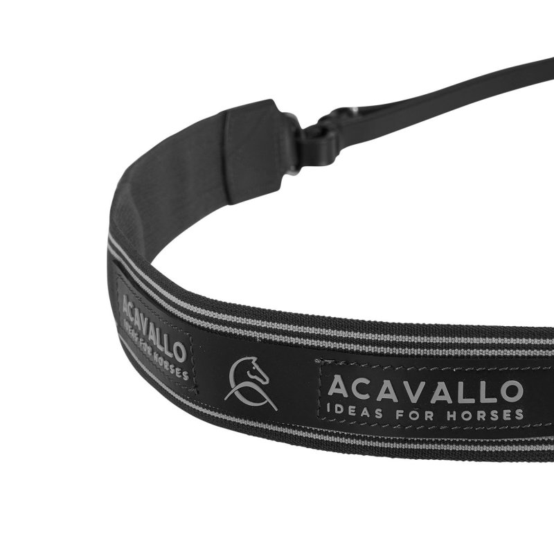 Acavallo Pettorale singolo fascia elastica - Nero