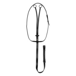 Equestro Martingala collier in pelle Nero