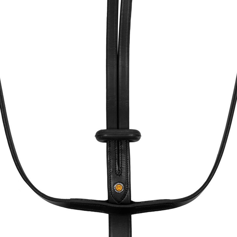 Equestro Martingala collier in pelle Nero
