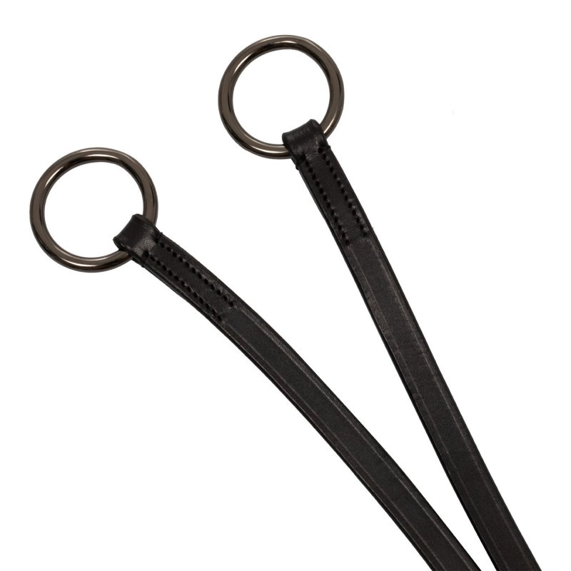 Equestro Martingala collier in pelle Nero