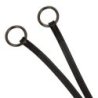 Equestro Martingala collier in pelle Nero
