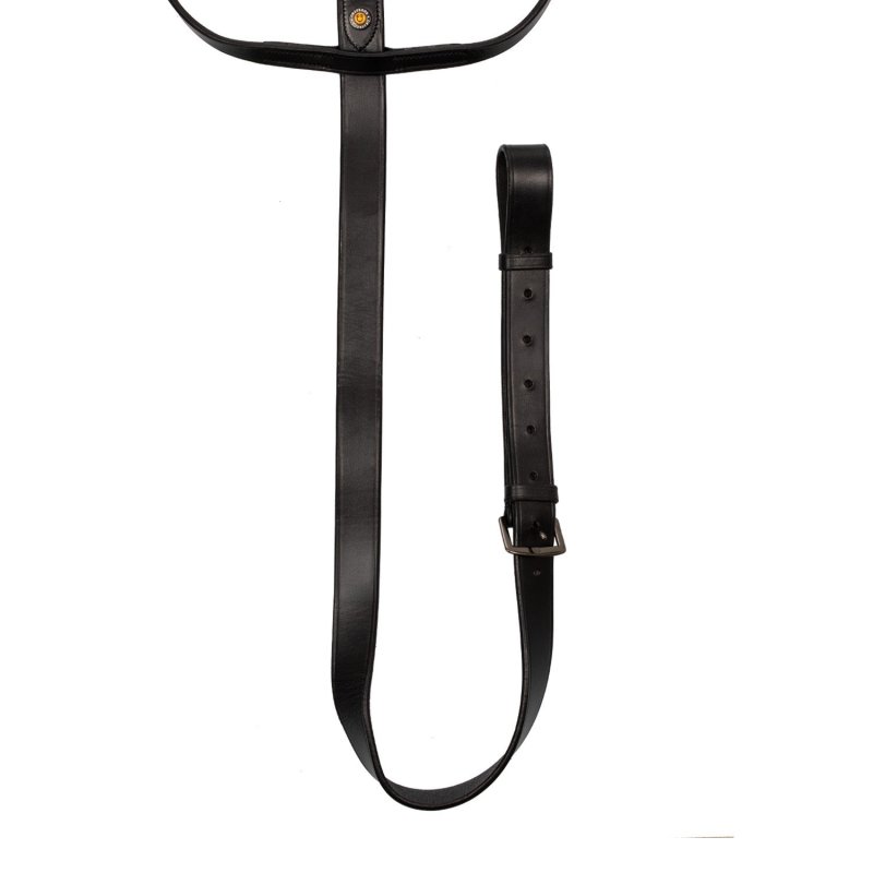 Equestro Martingala collier in pelle Nero