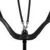 Equestro Pettorale anatomico da caccia in pelle - Nero