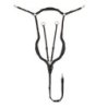 Equestro Pettorale anatomico in cuoio con martingala removibile - Testa di moro