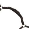 Equestro Pettorale anatomico in cuoio con martingala removibile - Testa di moro