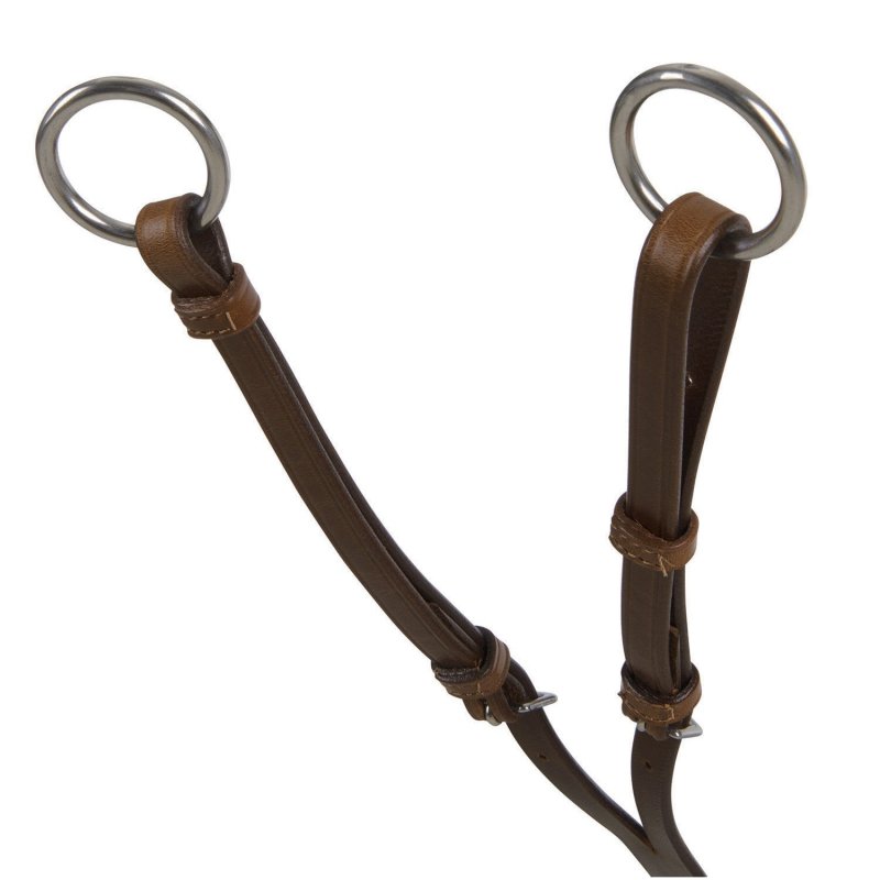 Equestro Pettorale in pelle con forchetta a Y - Testa di moro