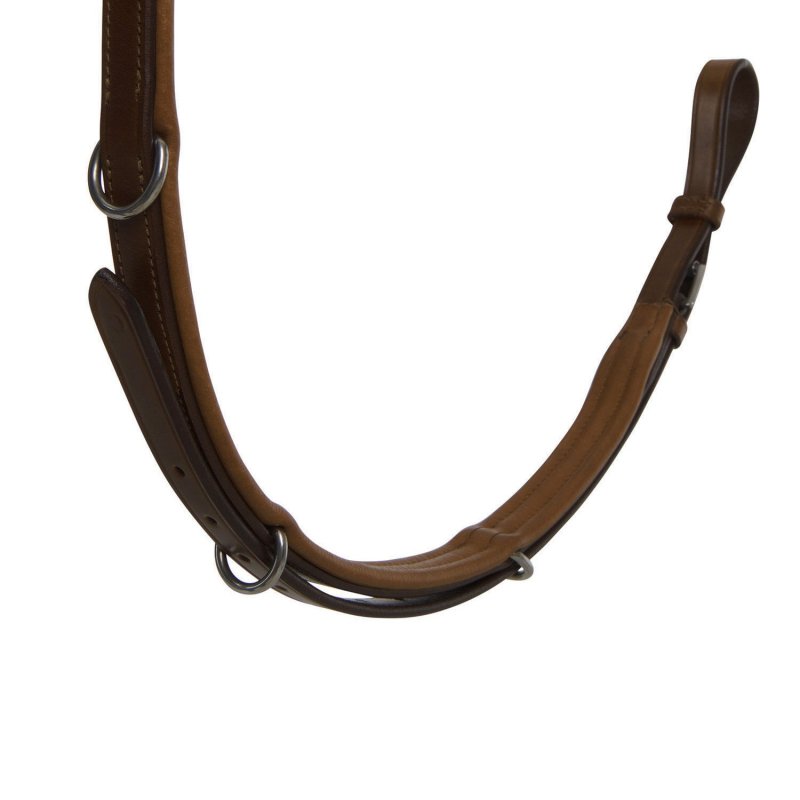 Equestro Pettorale in pelle con forchetta a Y - Testa di moro
