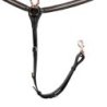Equestro Pettorale con forchetta e clincher oro rosa - Nero