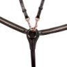 Equestro Pettorale con forchetta e clincher oro rosa - Testa di moro