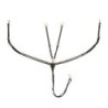 Equestro Pettorale con forchetta e clincher in ottone - Testa di moro