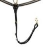 Equestro Pettorale con forchetta e clincher in ottone - Nero