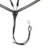 Equestro Pettorale con forchetta e clincher argentato - Nero