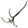 Equestro Pettorale in pelle con forchetta ET02001 - Nero