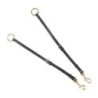 Equestro Pettorale in pelle con forchetta ET02001N - Nero