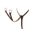 Equestro Pettorale da caccia in pelle con forchetta a Y - Cognac