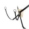 Equestro Pettorale da caccia con forchetta a 5 vie - Nero