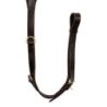 Supreme Pettorale con forchetta in cuoio con Clincher dorato - Marrone
