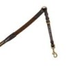 Supreme Pettorale con forchetta in cuoio con Clincher dorato - Marrone