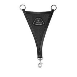 Acavallo Forchetta martingala a ventaglio inserto traforato - Nero