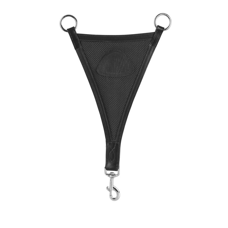 Acavallo Forchetta martingala a ventaglio inserto traforato - Nero