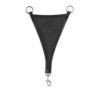 Acavallo Forchetta martingala a ventaglio inserto traforato - Nero