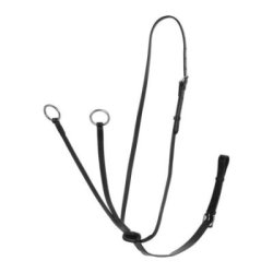 Acavallo Martingala pelle con collare - Nero