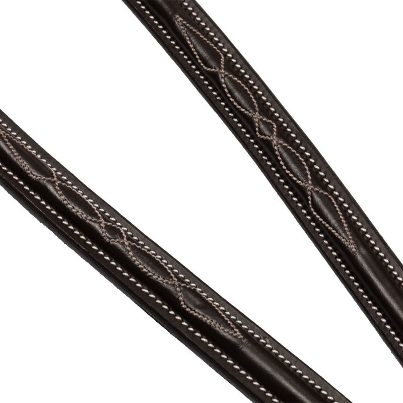 Equestro Martingala a collier con cuciture a contrasto - Testa di moro