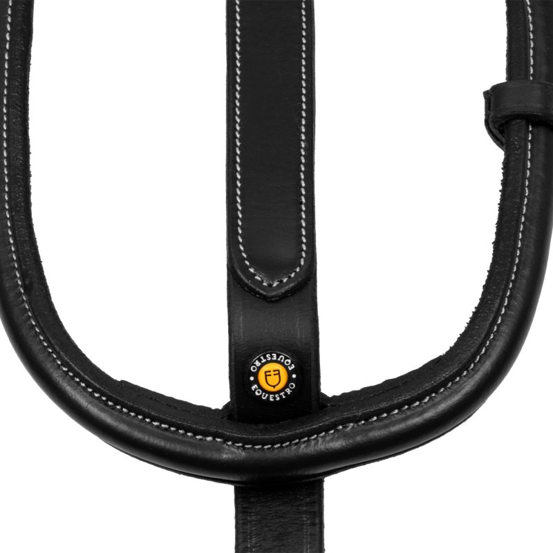 Equestro Martingala a collier con cuciture a contrasto - Nero