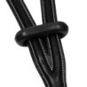 Equestro Martingala a collier con cuciture a contrasto - Nero