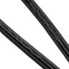 Equestro Martingala a collier con cuciture a contrasto - Nero