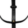 Equestro Martingala a collier con cuciture argento - Nero
