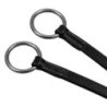 Equestro Martingala a collier con cuciture argento - Nero