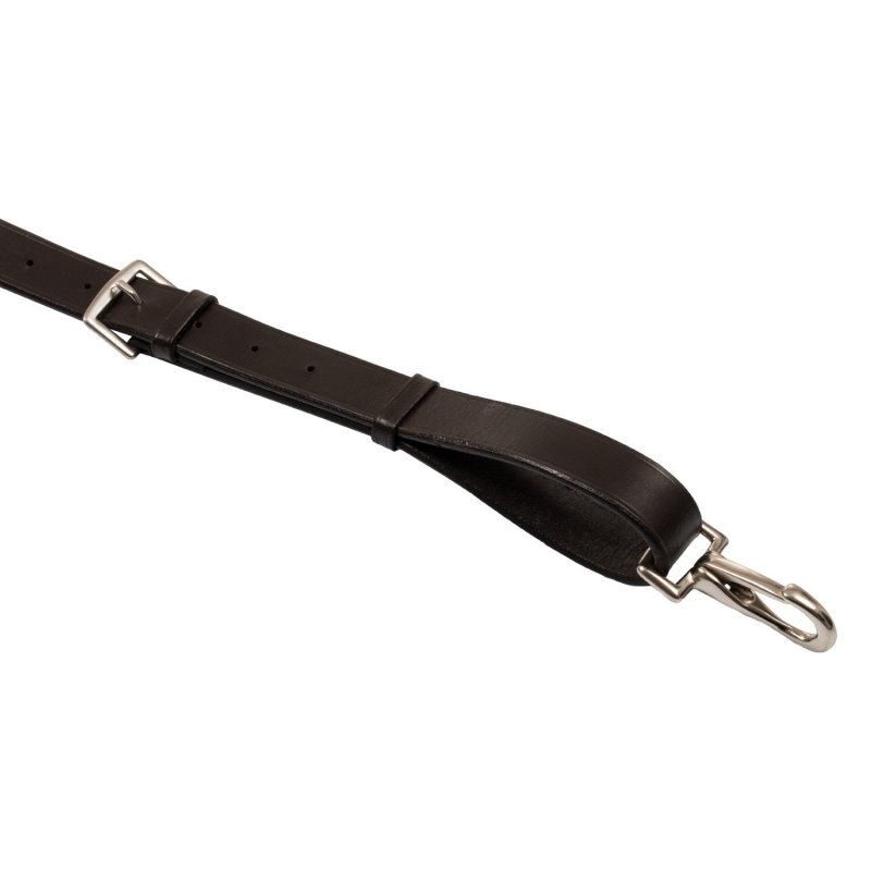 Equestro Martingala a collier con cuciture argento - Testa di moro