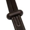 Equestro Martingala a collier con cuciture argento - Testa di moro