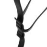 Equestro Martingala a collier in cuoio resistente - Nero